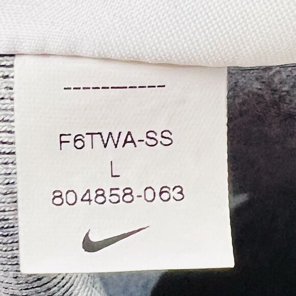 Nike AV-15 Jersey Mens L Gray Full Zip V-Neck Fleece Baseball Style Y2K Sporty - Picture 13 of 15